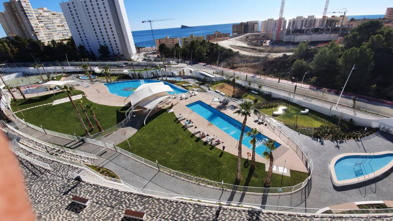 Sunny Morning Of Costa Blanca - Sunset Waves Benidorm Lägenhet Exteriör bild